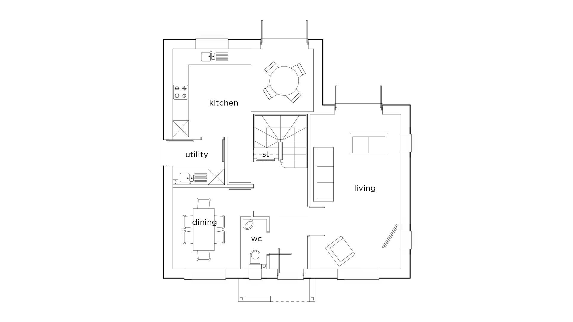 Pennant Floorplan Ground Floor