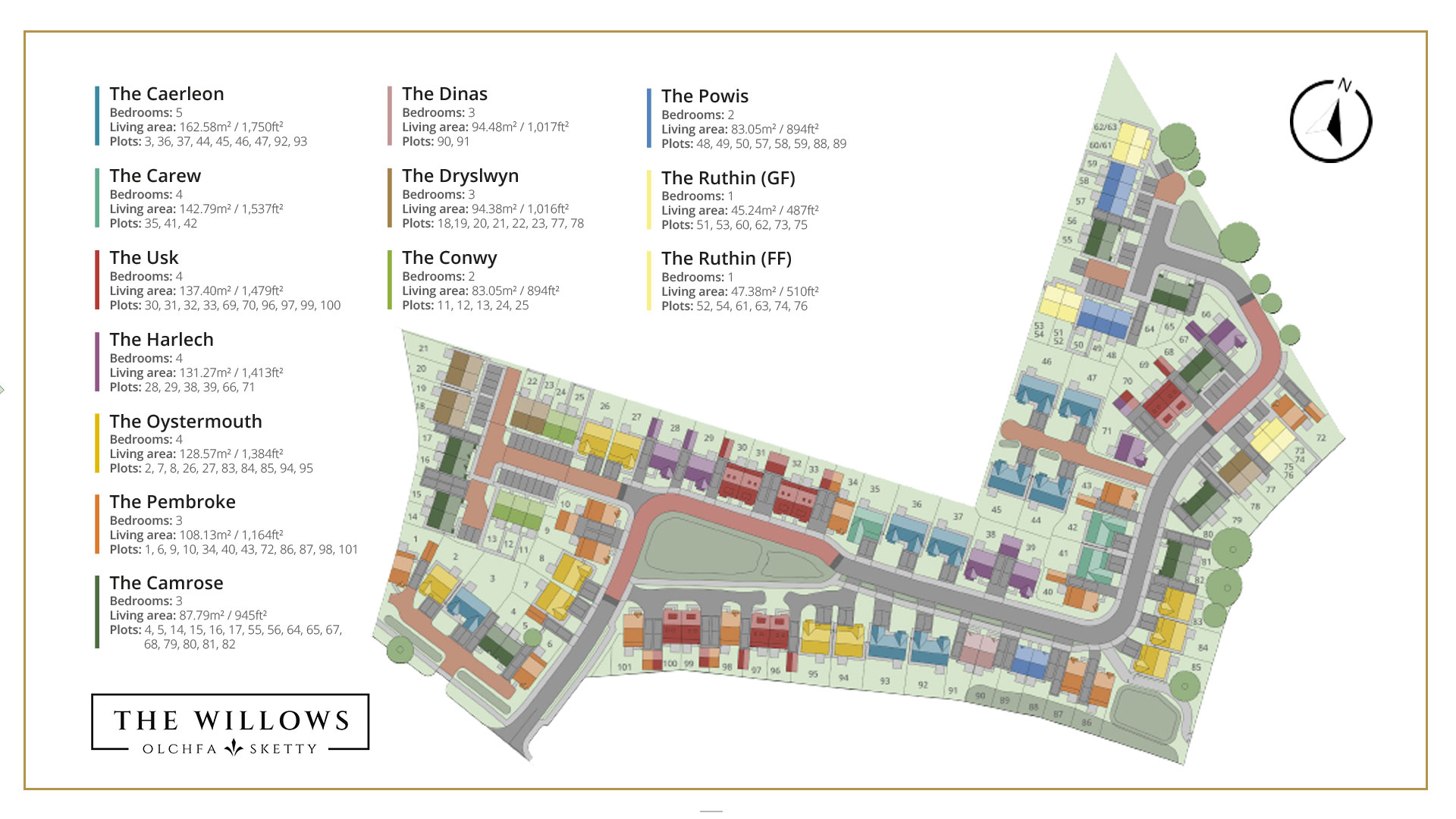 The Willows Sitemap